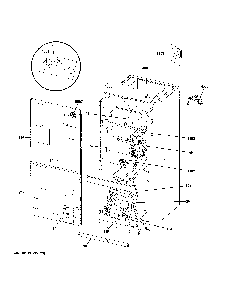 Part Location Diagram of R104953-10 GE MOTOR-BLOWER 3/4HP X13 FOR BCE5E