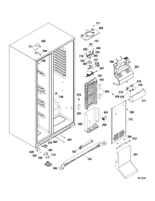 FZ SECTION Diagram and Parts List for PSDS3YGXAFSS  General Electric Refrigerator