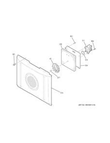 Convection Fan Diagram and Parts List for JB655SK1SS  General Electric Range