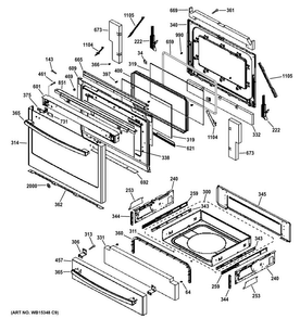 Part Location Diagram of WB02X20520 GE BRACKET HANDLE
