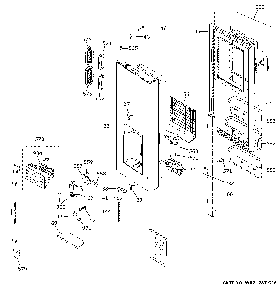 Part Location Diagram of WR55X35769 GE CONTROL DISPLAY ASM BLACK