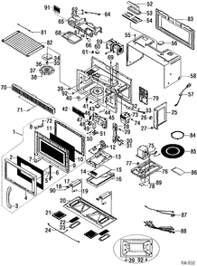 Part Location Diagram of WB36M1105 GE NO LONGER AVAILABLE