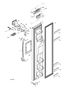 FZ DOOR Diagram and Parts List for GSRC3QGXHFWW  General Electric Refrigerator