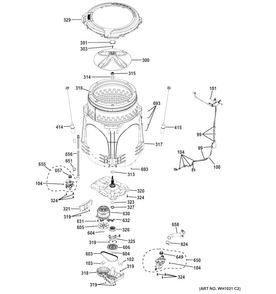 Part Location Diagram of WH12X26329 GE Speed Sensor