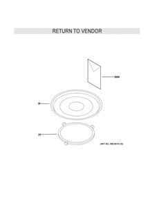 MICROWAVE Diagram and Parts List for JES1145DL1WW  General Electric Microwave