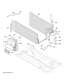 SEALED SYSTEM Diagram and Parts List for AZ45E09DBMW1  General Electric Air Conditioner