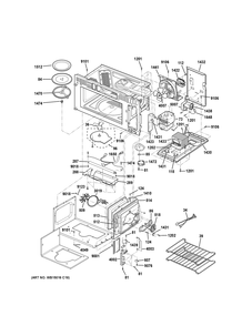 INTERIOR PARTS 1 Diagram and Parts List for PSA9120SF4SS  General Electric Range