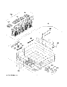 Lower rack assembly Diagram and Parts List for CDT805P2N2S1  General Electric Dishwasher