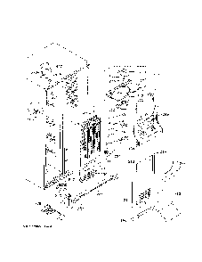 Freezer Section Diagram and Parts List for PSS28KYHECFS  General Electric Refrigerator