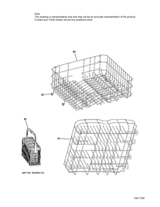 RACKS ASM Diagram and Parts List for QDT125SSKSS  General Electric Dishwasher