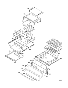 Drawer Parts Diagram and Parts List for ZFGB21HZSS  General Electric Range