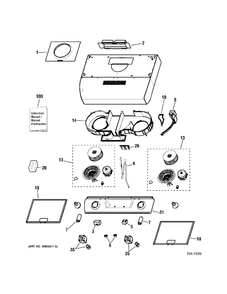 RANGE HOOD Diagram and Parts List for JV635L1BBC  General Electric Range Hood