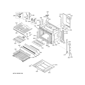 Body Parts Diagram and Parts List for ZTS90DPSN4SS  General Electric Wall Oven