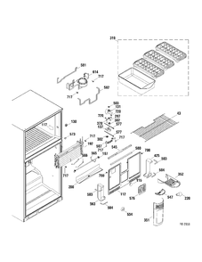 FZ SECTION Diagram and Parts List for GTR22KSWARSS  General Electric Refrigerator
