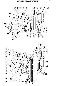 Doors Diagram and Parts List for TBX23DHB  General Electric Refrigerator