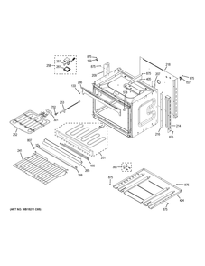 LOWER OVEN Diagram and Parts List for JK3500DF5WW  General Electric Wall Oven