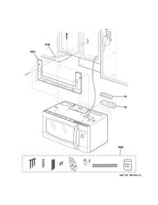 INSTALLATION PARTS Diagram and Parts List for PSA9120SF4SS  General Electric Range