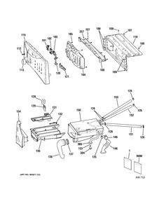 CONTROL PANEL Diagram and Parts List for GBVH5200J0WW  General Electric Washer
