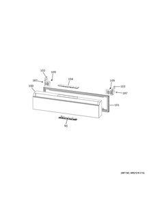 Convertible Drawer Diagram and Parts List for CGE29DM5TBS5  General Electric Refrigerator
