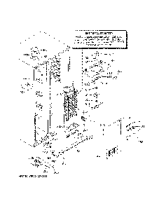 Freezer section Diagram and Parts List for GZS22DSJPFSS  General Electric Refrigerator