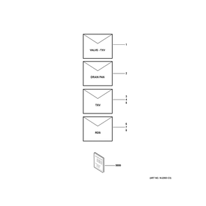 Room Air Conditioner Diagram and Parts List for NCHC36CT5D01  General Electric Air Conditioner