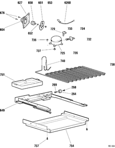 SYSTEM GROUP 2 Diagram and Parts List for PTC22LFDARWW  General Electric Refrigerator