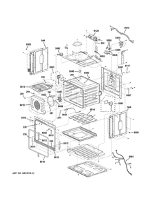 Lower Cavity Parts Diagram and Parts List for PT9900SW1SS  General Electric Wall Oven