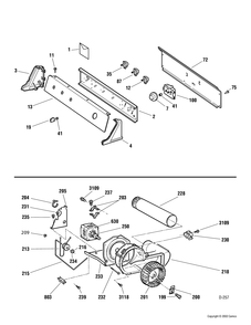 CONTROL PANEL Diagram and Parts List for QNSR483GD1WW  General Electric Dryer