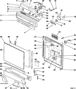 Part Location Diagram of WD34X680 GE DISCONTINUED