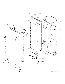 Fresh food door - rh Diagram and Parts List for PFD28KYNDFS  General Electric Refrigerator