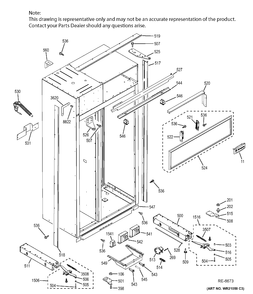 Part Location Diagram of WR01F01522 GE INVERTER COMPRESSOR EM