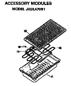Section 2 Diagram and Parts List for JP671B9N1  General Electric Range