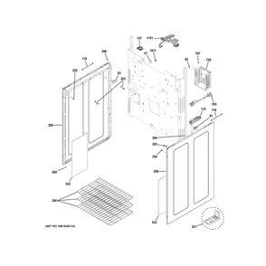 Body Parts Diagram and Parts List for PGB965BP4TS  General Electric Range