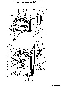 Doors Diagram and Parts List for TBX18KGB  General Electric Refrigerator