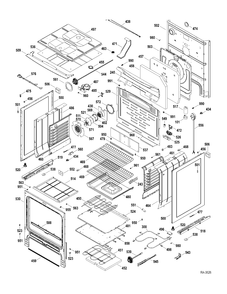 BODY PARTS Diagram and Parts List for PCB909DR1WW  General Electric Range