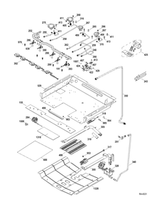 Gas And Burner Parts Diagram and Parts List for ZFGB21HZSS  General Electric Range