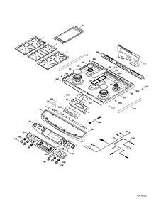 Part Location Diagram of WS01A01373 GE NUT RETAINER - WB2M2740