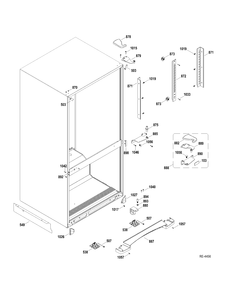 FF SECTION Diagram and Parts List for HBRC0GAXERWW  General Electric Refrigerator