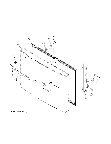 Freezer door Diagram and Parts List for GNE29GYNDFS  General Electric Refrigerator