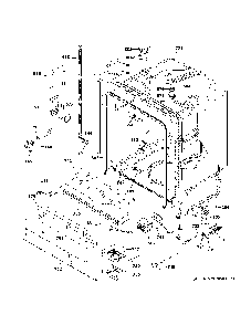 Body parts 1 Diagram and Parts List for GDF640HMM5ES  General Electric Dishwasher