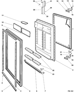 Part Location Diagram of WR38M975 GE NO LONGER AVAILABLE