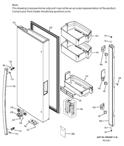 Part Location Diagram of WG03F04847 GE STUD Mounting COMPRESSOR