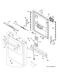 Part Location Diagram of WG04A02180 GE ATTACH STRIP