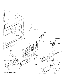 Freezer section Diagram and Parts List for GNE27EYMNFFS  General Electric Refrigerator