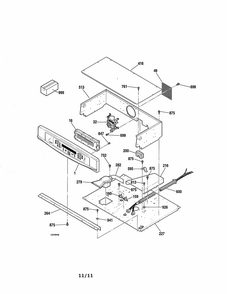 Control Section Diagram and Parts List for 91147759200  Kenmore Wall Oven