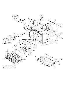 Lower Oven Diagram and Parts List for PKD7000BN2TS  General Electric Wall Oven