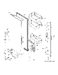 Fresh Food Door - Lh Diagram and Parts List for GNE29GYNEFS  General Electric Refrigerator