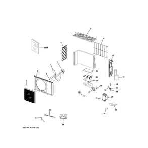Part Location Diagram of WJ26X34099 GE SENSOR ASSEMBLY. COMP/AMB/DEF