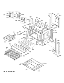 Body Parts Diagram and Parts List for PK7800SK6SS  General Electric Microwave Oven Combo