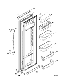 Part Location Diagram of 200D7745G006 GE REFLECTOR Assembly MIDDLE